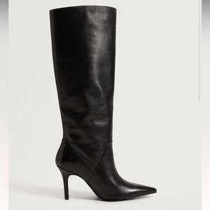 Mango Leather Boot